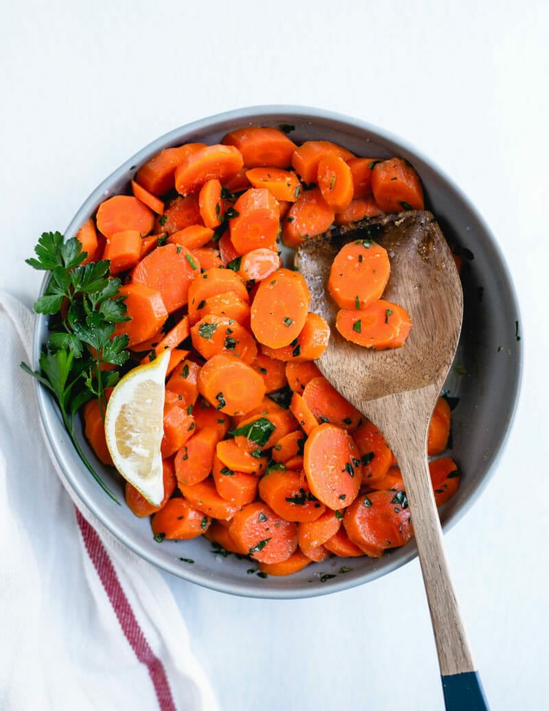 Steamed carrots