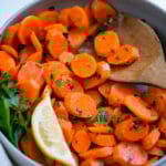 Steamed carrots