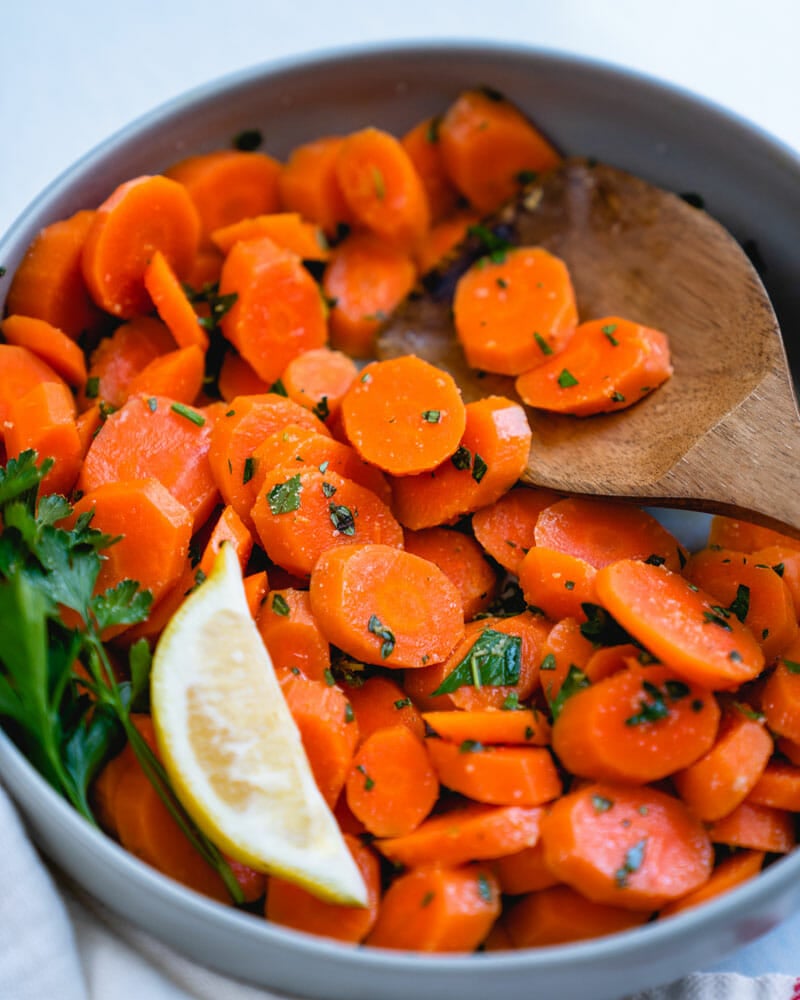 Steamed carrots