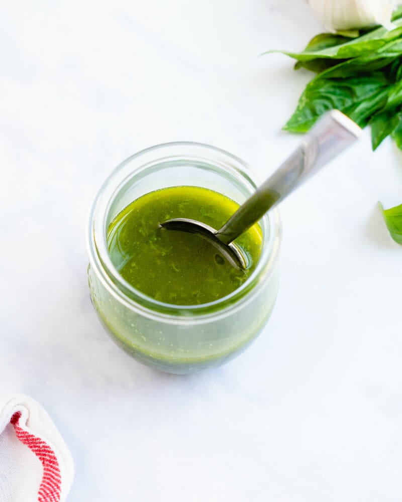 Basil vinaigrette