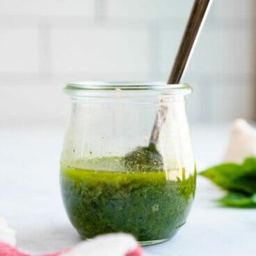 Basil vinaigrette