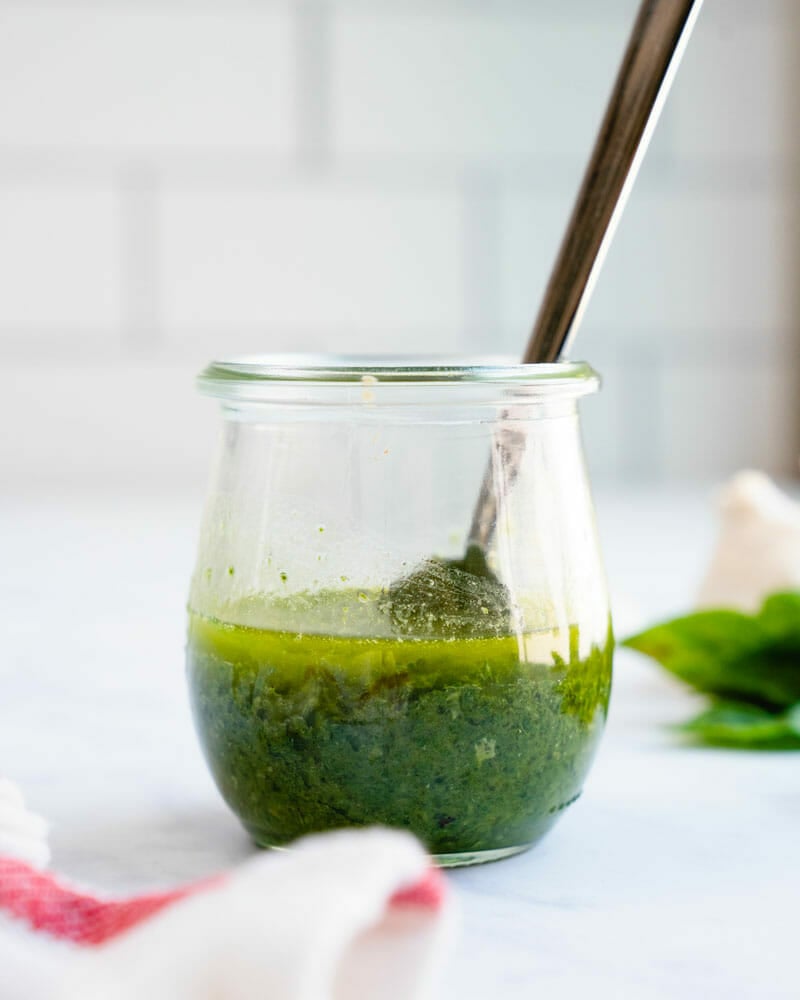 Basil vinaigrette
