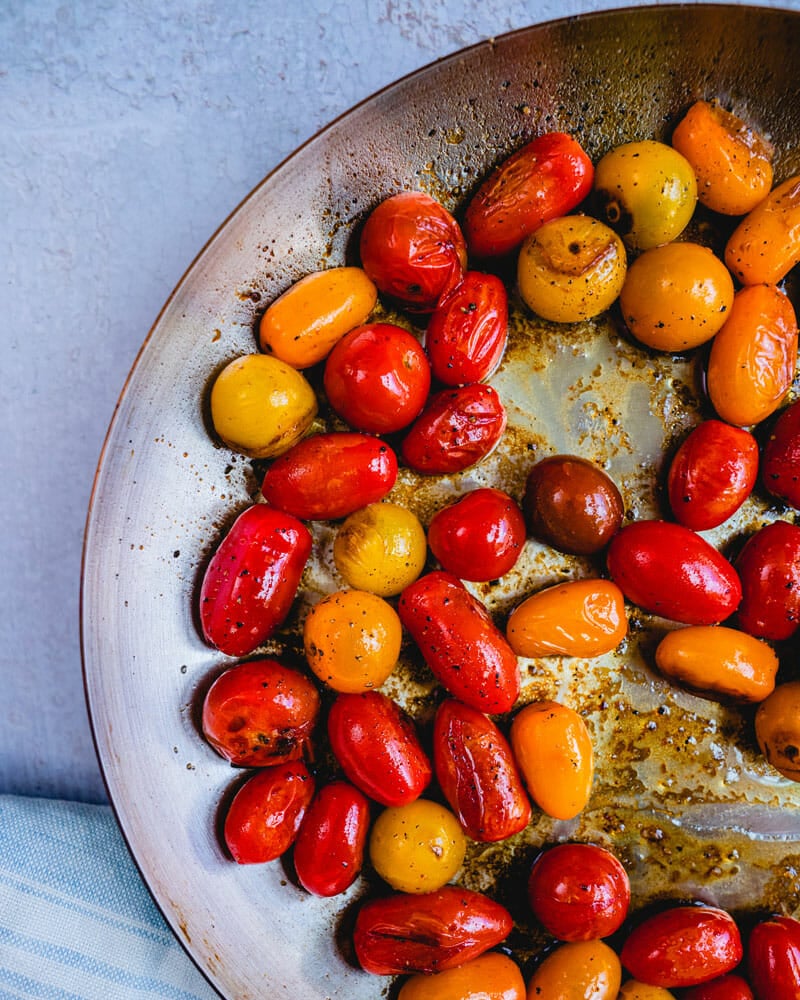 Blistered tomatoes