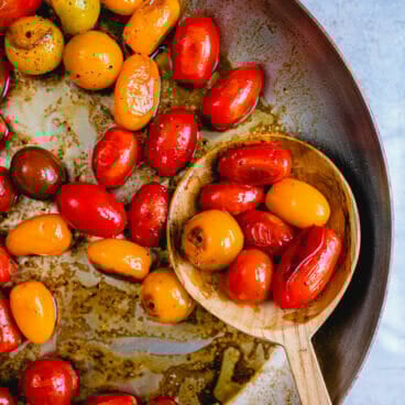 Blistered tomatoes