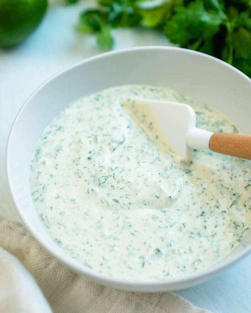 Cilantro lime sauce