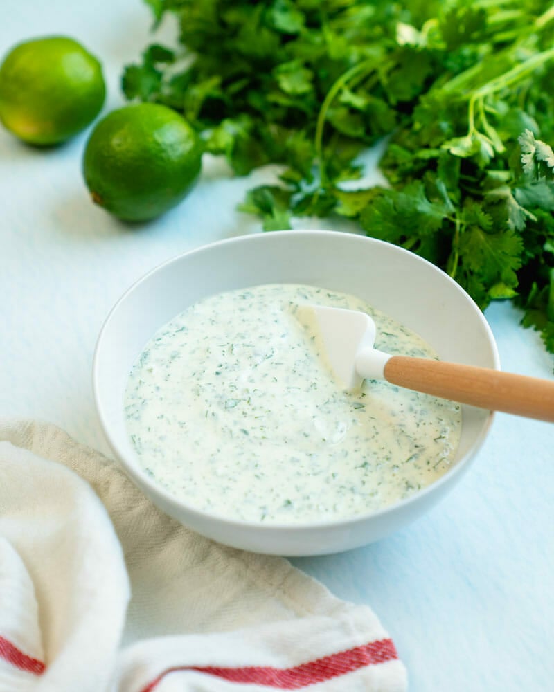 Cilantro lime sauce