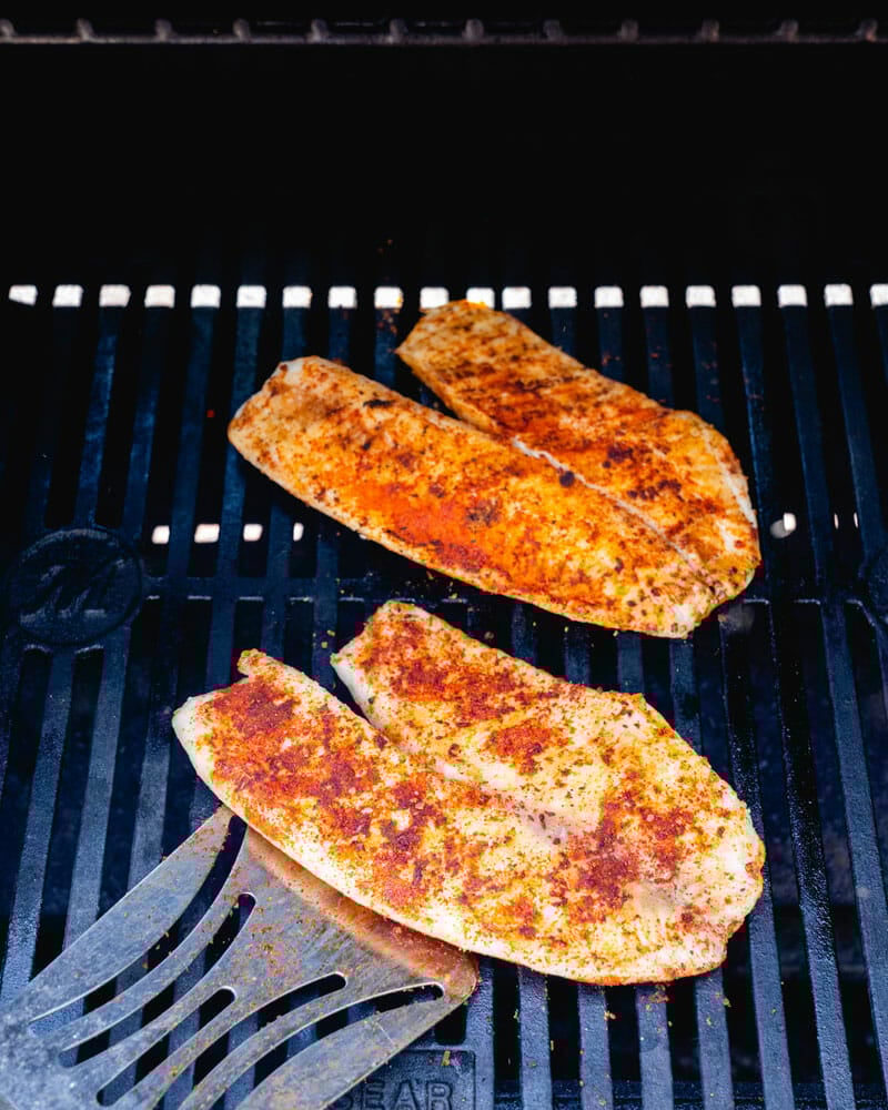 Step 2. Grill the tilapia. 
