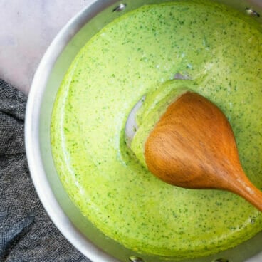 Pesto cream sauce