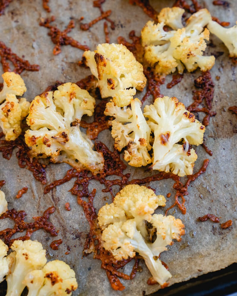Roasted Cauliflower Parmesane