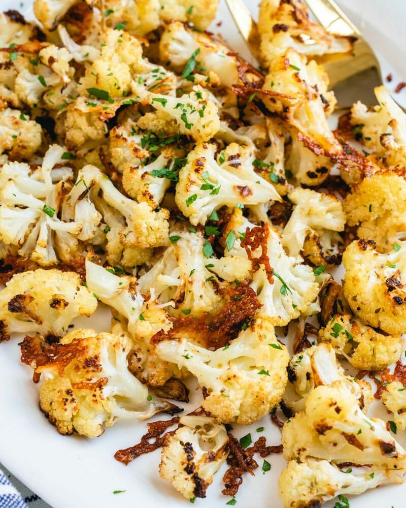 Roasted Cauliflower Parmesan