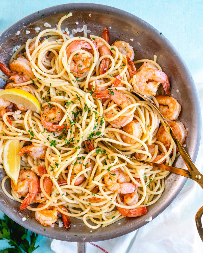 Shrimp pasta