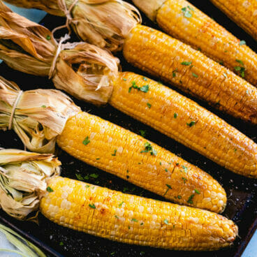 Smoked corn on the cob