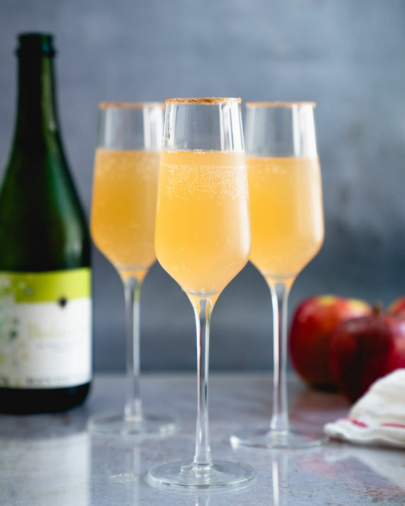 Apple cider mimosas