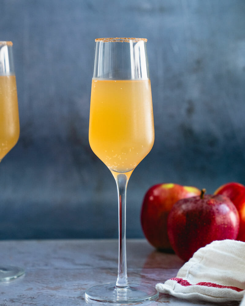 Apple cider mimosa
