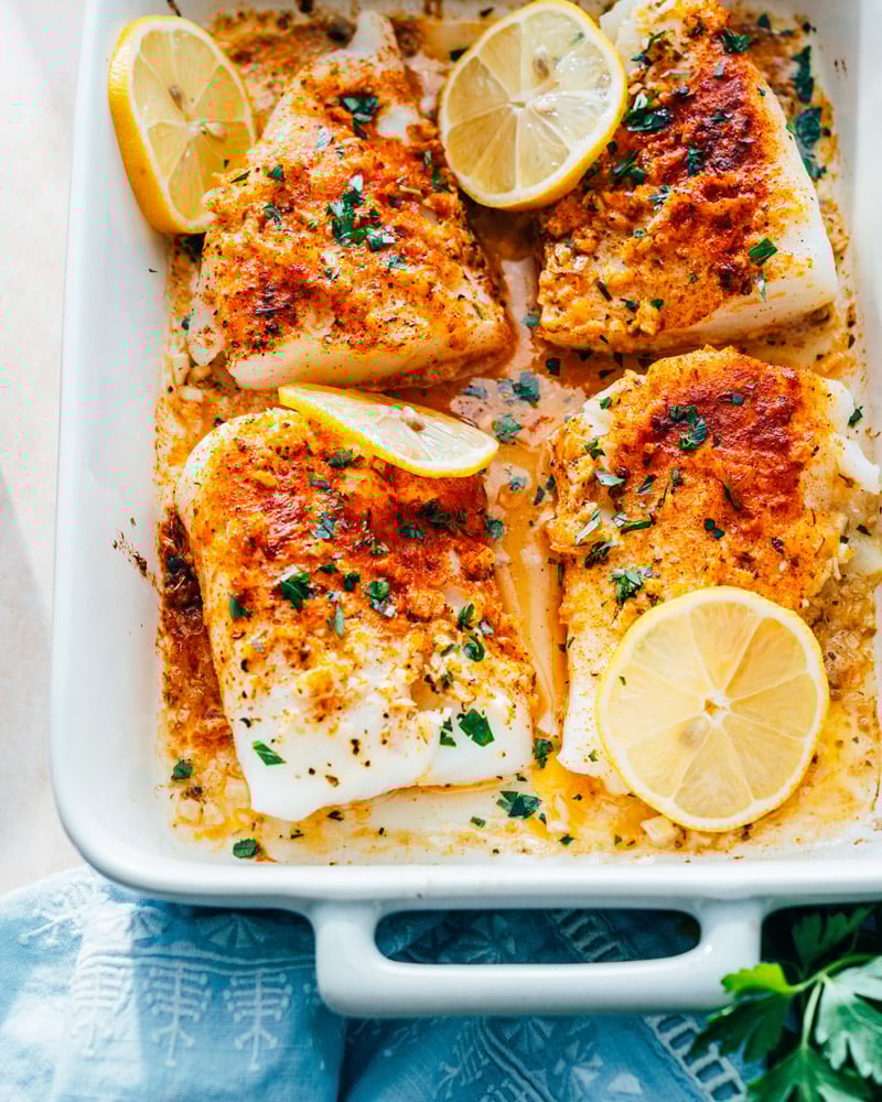 Baked cod