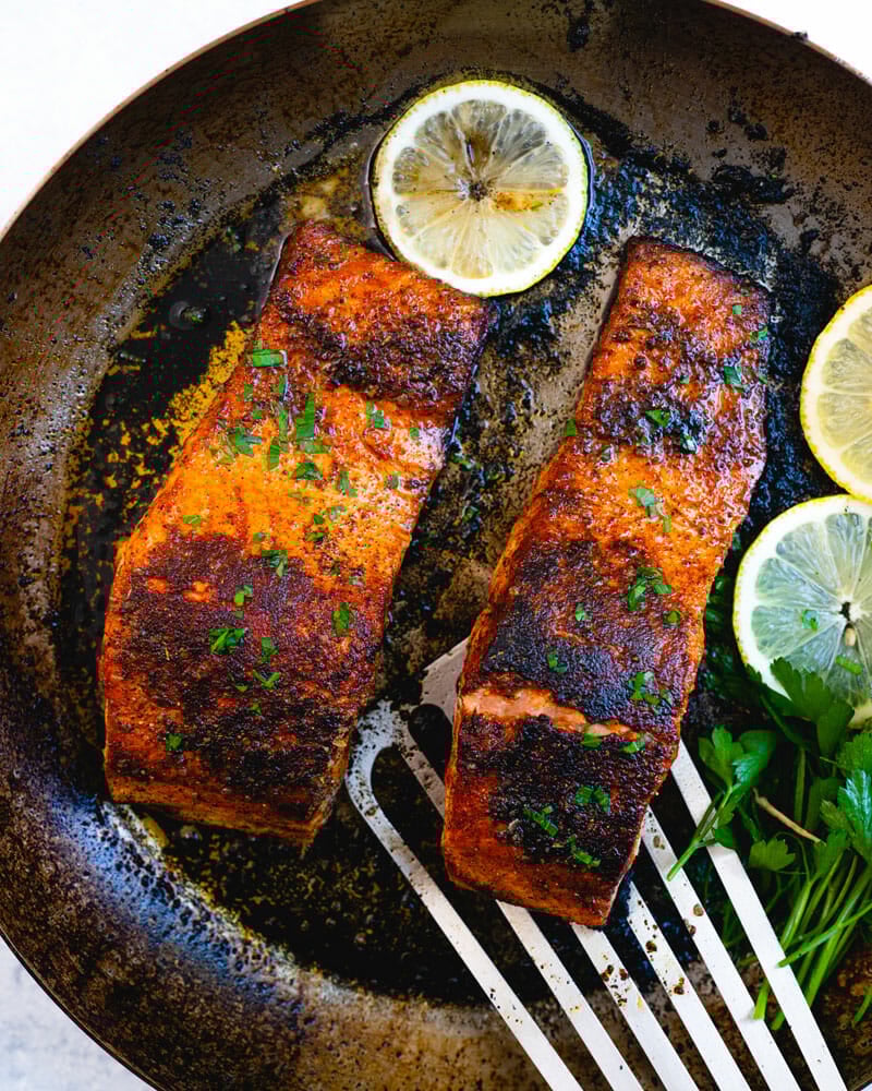 Blackened salmon