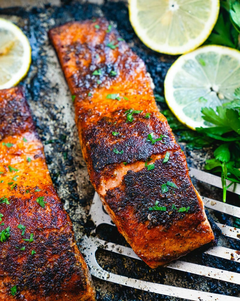 Blackened salmon