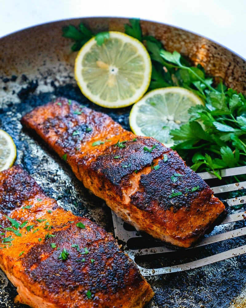 Blackened salmon