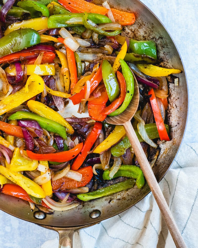 How to saute peppers and onions