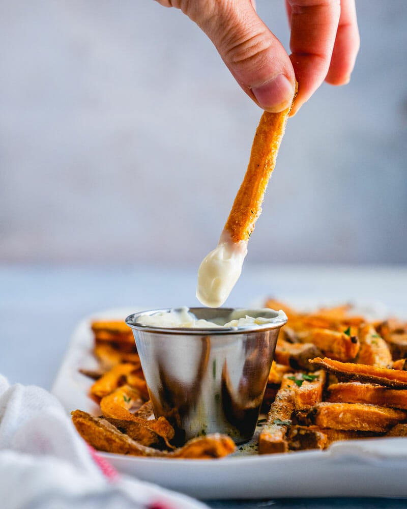 Crispy sweet potato fries