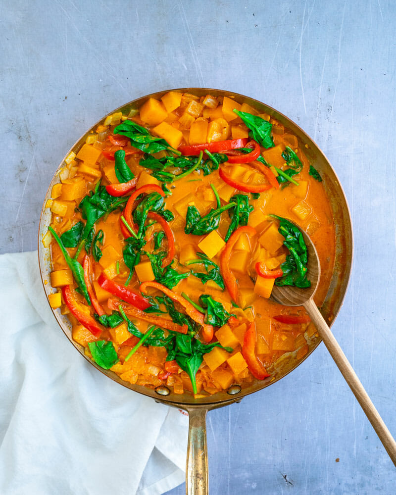 Butternut squashs curry