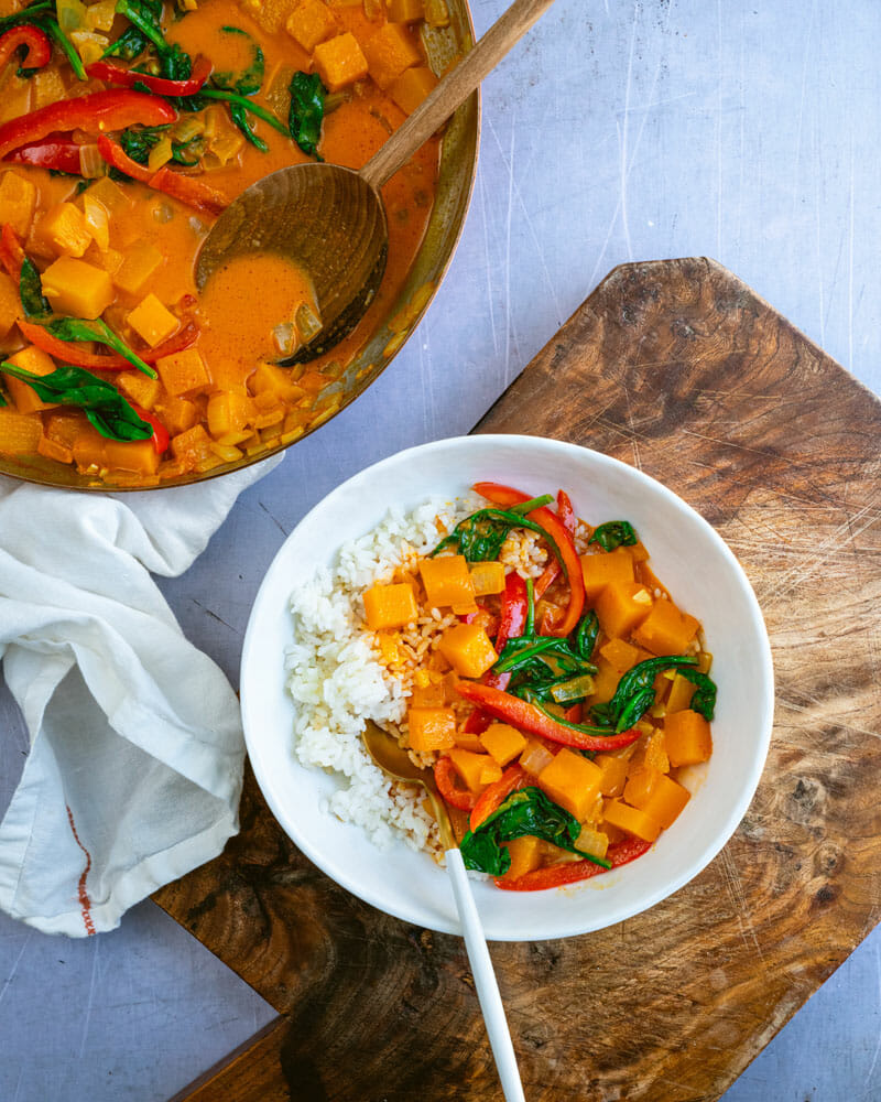 Butternut squash curry