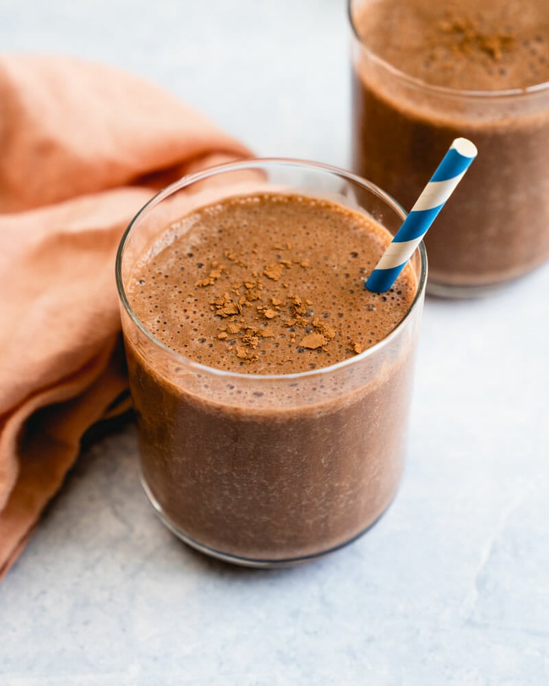 Chocolate banana smoothie