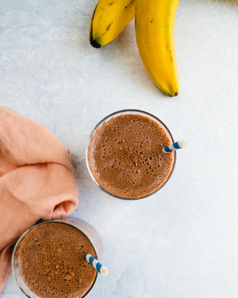 Chocolate banana smoothie