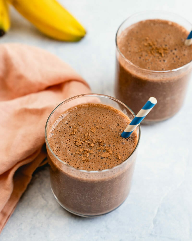 Chocolate banana smoothie
