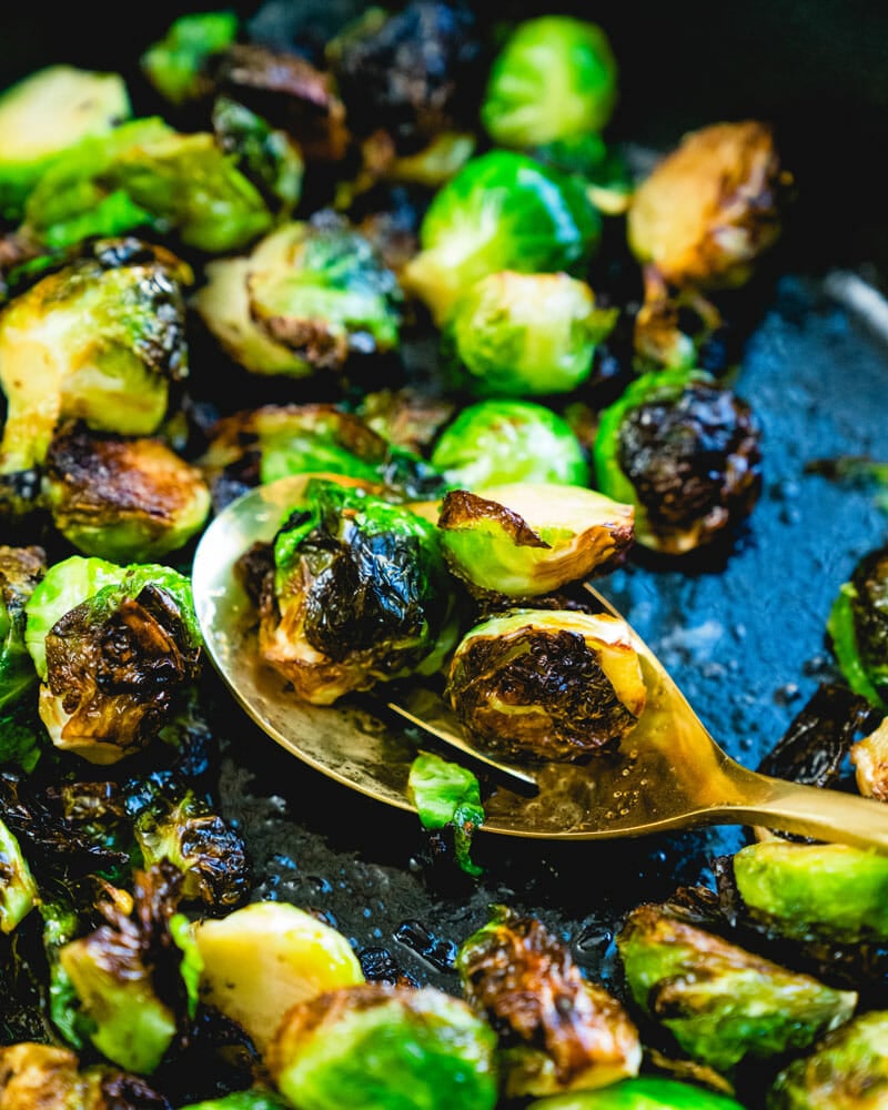 Fried Brussels sprouts