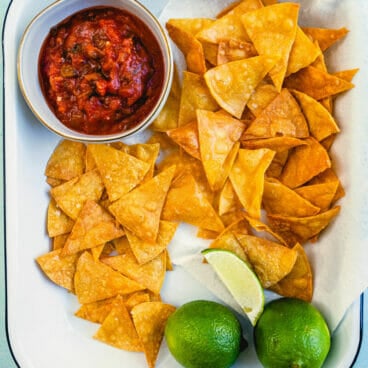 Homemade tortilla chips