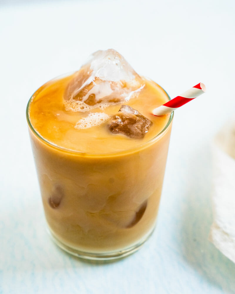 Iced chai tea latte