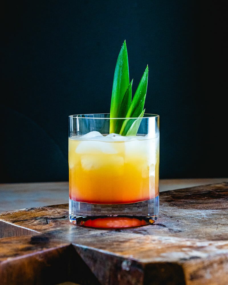 Pineapple vodka cocktail