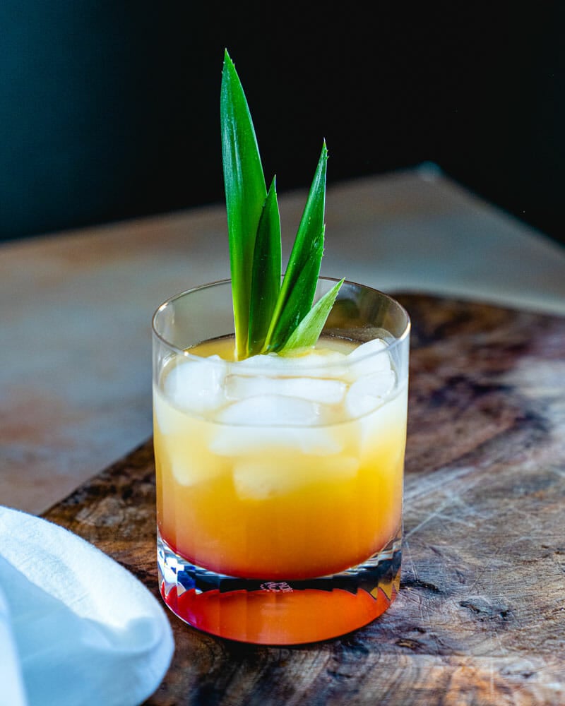 Vodka and pineapple juce