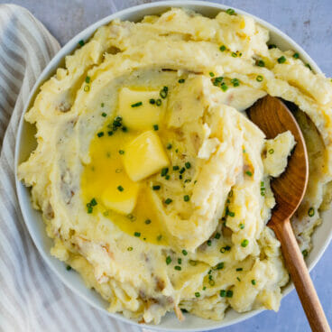 Garlic mashed potatoes