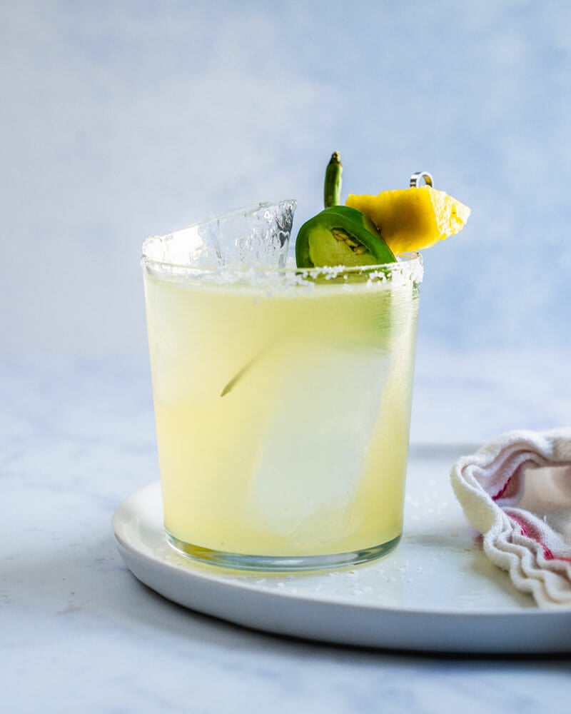 Pineapple jalapeno margarita