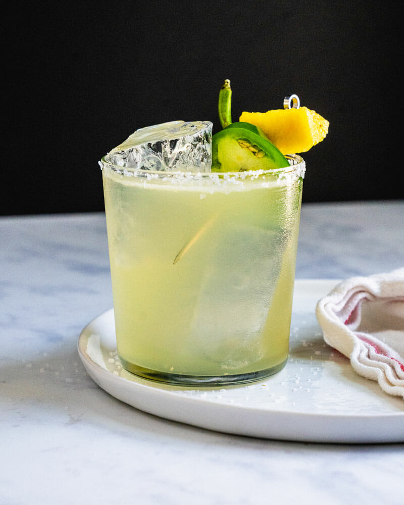 Pineapple jalapeno margarita