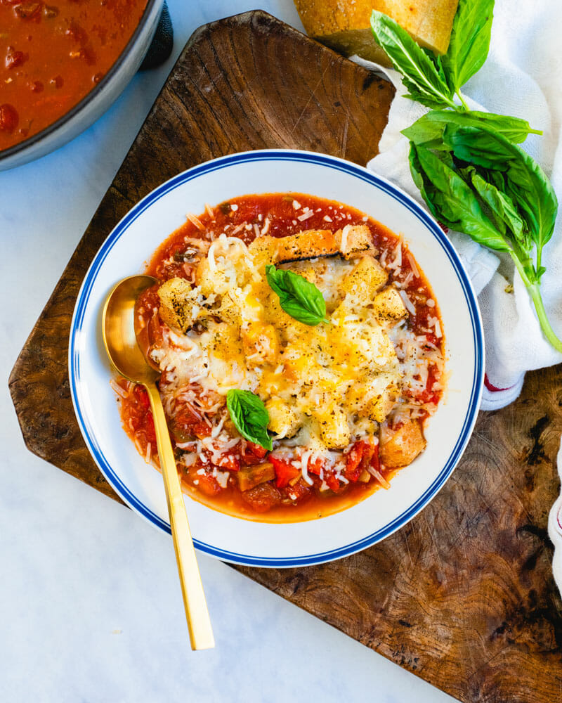 Pizza soup recipe