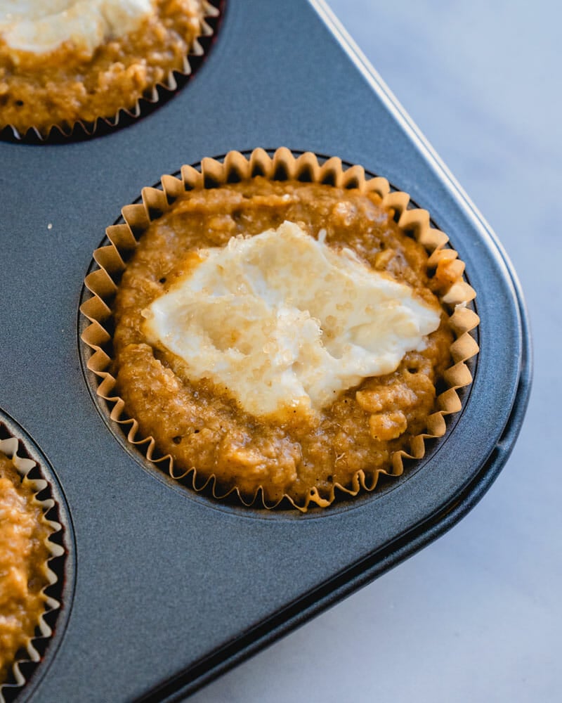 Pumpkin cream cheese muffins