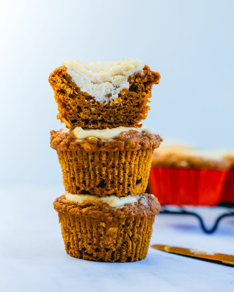 Pumpkin cream cheese muffins