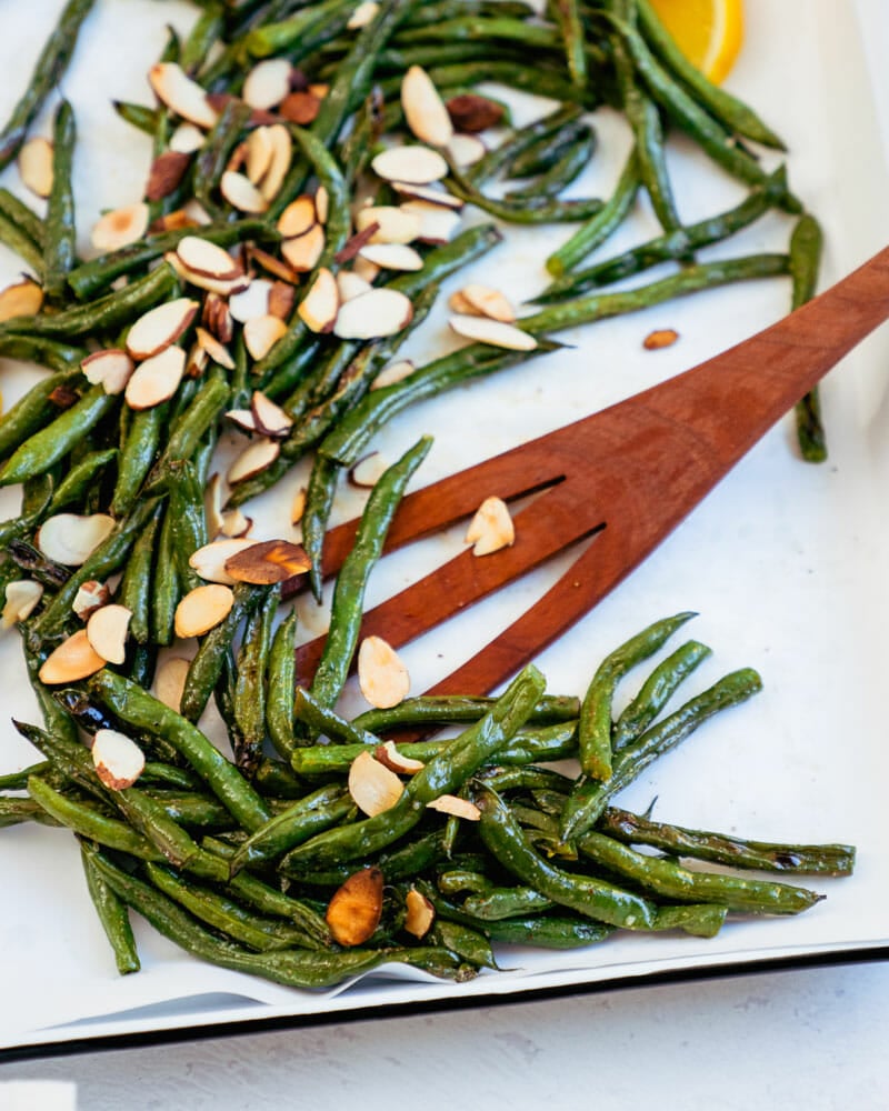 Roasted green beans