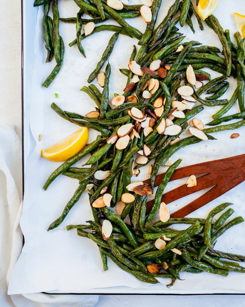 Roasted green beans
