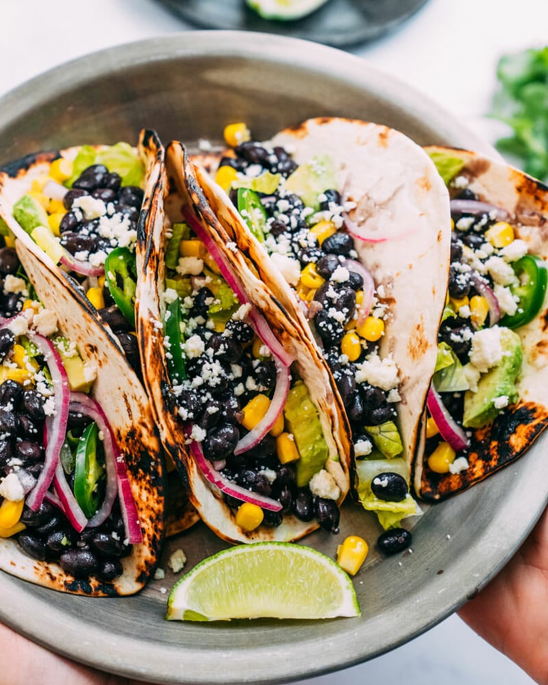 Black bean tacos