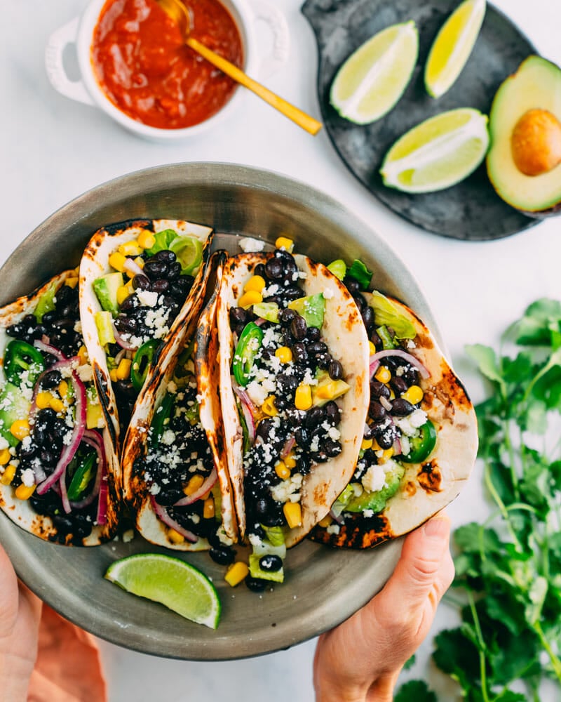 Black bean tacos