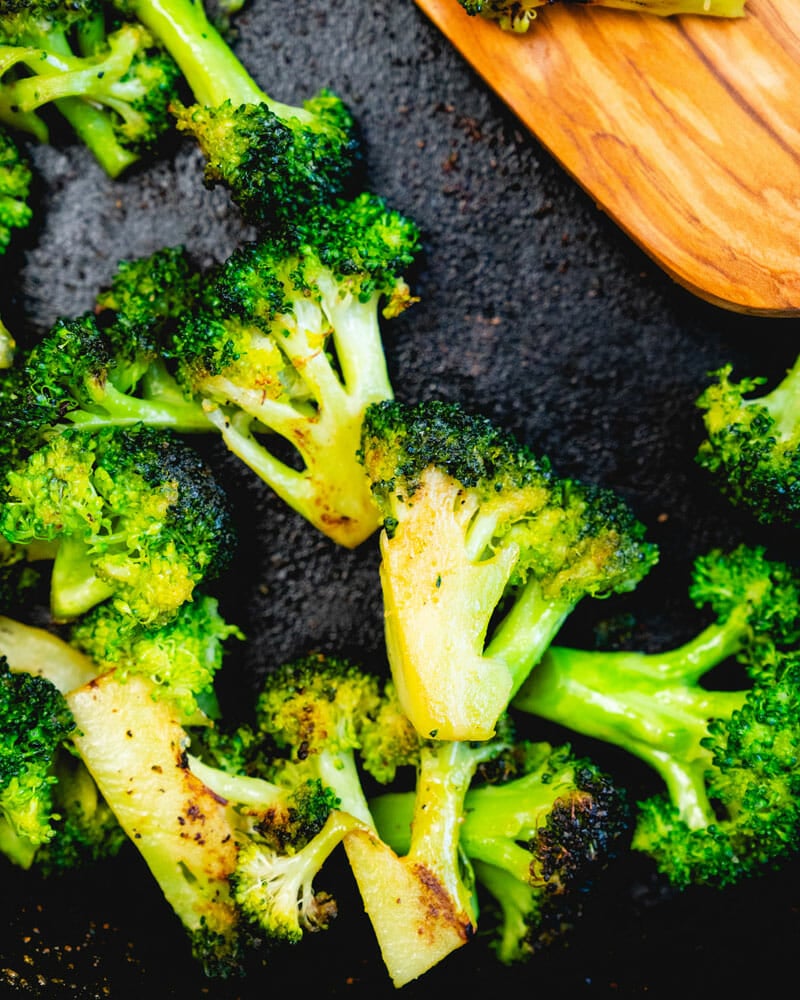 Pan fried broccoli