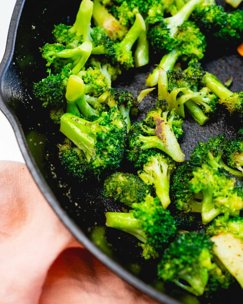 Fried broccoli