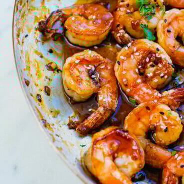 Honey garlic shrimp