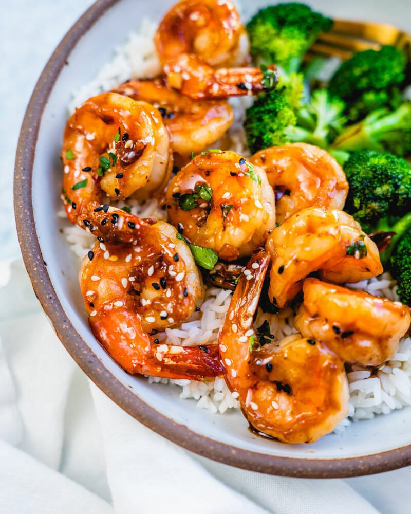 Honey garlic shrimp
