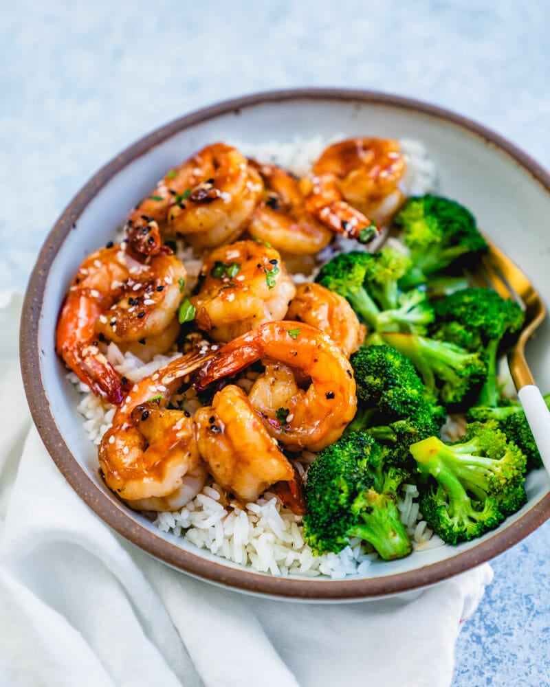 Honey garlic shrimp