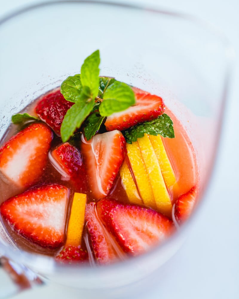 Strawberry sangria